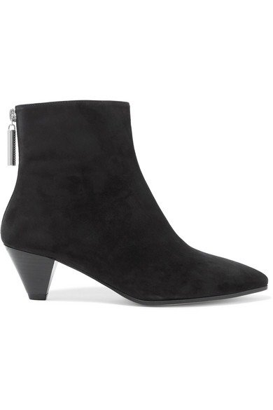 Pyramid suede ankle boots