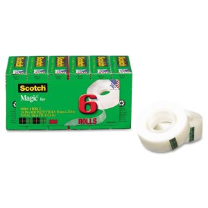  Magic Tape, 3/4 x 1000 Inches, 6-Count Package (810K6)