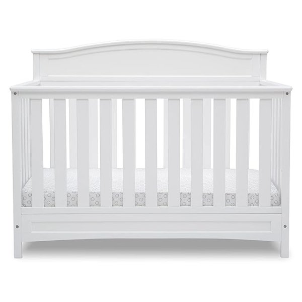 Emery 4-in-1 Convertible Baby Crib, White