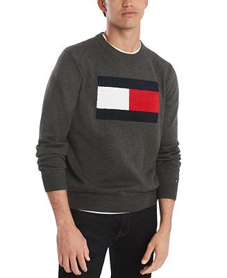 Men's Stan Regular-Fit Tufted Chenille Logo Sweater