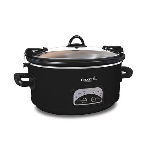 6qt Programmable Cook & Carry Slow Cooker - Black SCCPVLF605-B