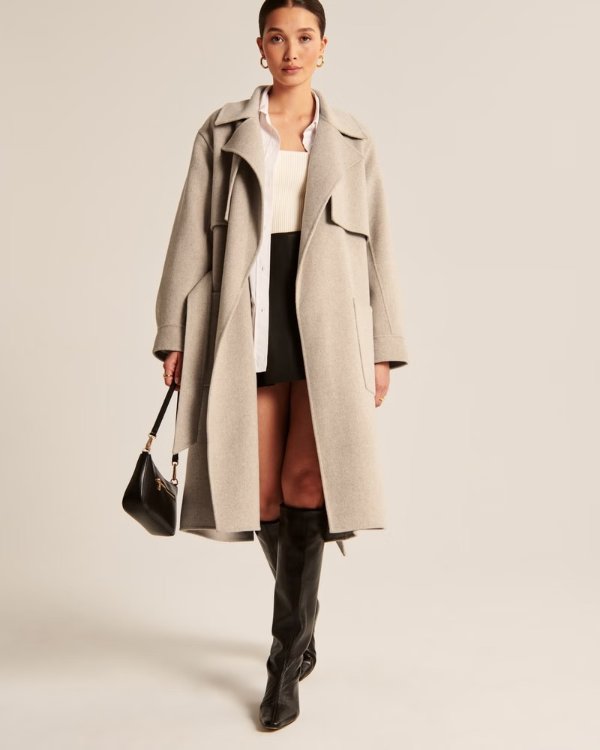Elevated Double Cloth Trench Coat