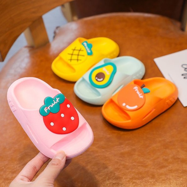 9.99US $ 52% OFF|Cartoon Strawberry Kids Slippers For Boys Summer Beach Indoor Slippers Cute Girl Shoes Home Soft Non-slip Cute Children Slippers - Slippers - AliExpress
