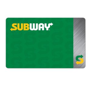 on $25 Subway Gift Card
