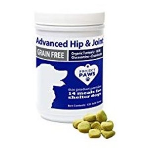 Project Paws Hip and Joint Supplement for Dogs - Dog Glucosamine Chews with MSM