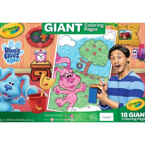 Giant Coloring Book Featuring Blue's Clues, Beginner Child, 18 Pages