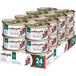 solid gold三文鱼和牛肉猫湿粮罐头 3oz 24罐