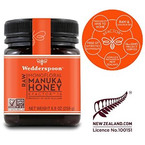 Wedderspoon 麦卢卡 KFactor 16+ 100%纯蜂蜜 8.8 Oz