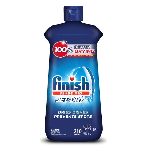 Finish Jet-Dry Rinse Aid 23oz, Dishwasher Rinse Agent and Drying Agent
