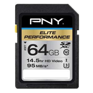 PNY Elite Performance 64 GB High Speed SDXC Class 10 UHS-I