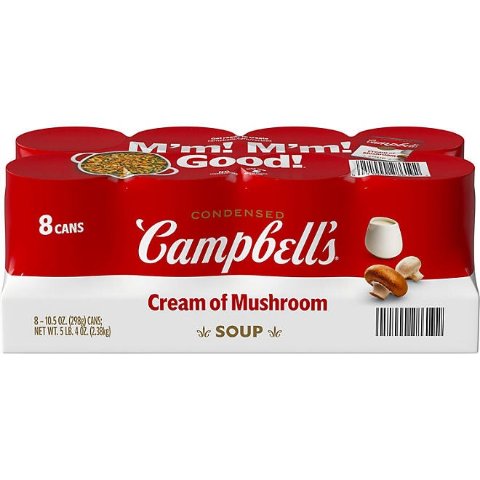 Campbell s奶油蘑菇汤10.5oz 8罐