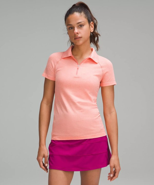 Swiftly Tech Short-Sleeve Half-Zip Polo Shirt *Online Only | Women's Short Sleeve Shirts & Tee's | lululemon
