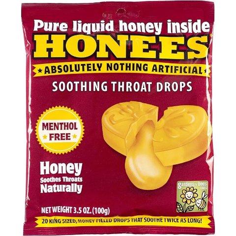 Honees 蜂蜜止咳润喉糖 20粒独立包装