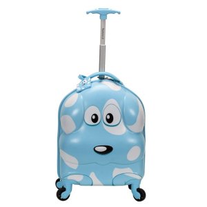 Rockland Jr. Kid's My First Luggage - Hardside Spinner Luggage, Puppy, Carry-On 16-Inch