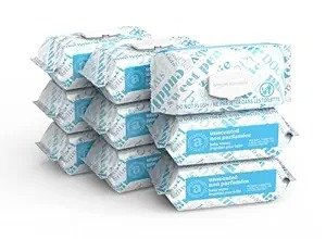 Amazon Elements Baby Wipes, Fragrance Free, White, 810 Count