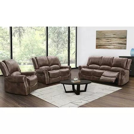 Matthew 3-Piece Reclining Sofa, Loveseat and Chair Set, Assorted Colors - Sam's Club