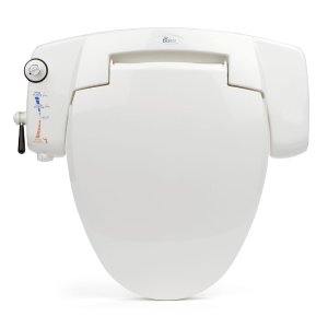 BB-I3000 BioBidet Premium Non-electric Bidet Seat for Elongated Toilets, White