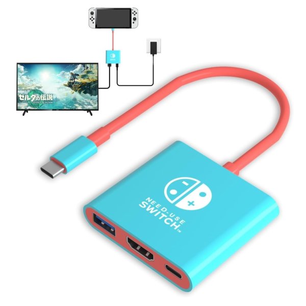Portable Switch TV Dock Adapter Compatible Nintendo Switch