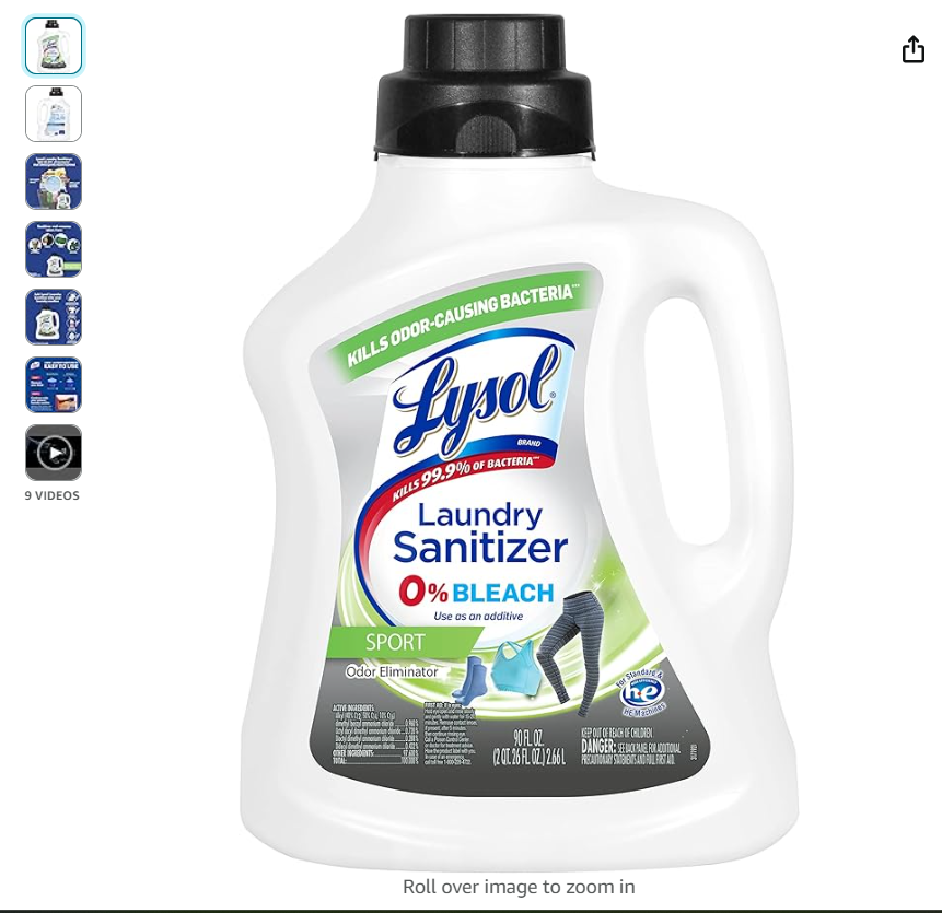Lysol 运动洗衣消毒剂