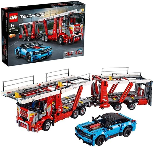 42098 Technic Car Transporter - to - Truck and Show Cars, 2 in 1 Model, Advanced Construction Set