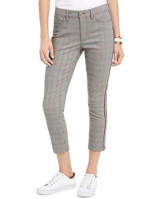 Tribeca Plaid Knit Pants, Created for Macy's