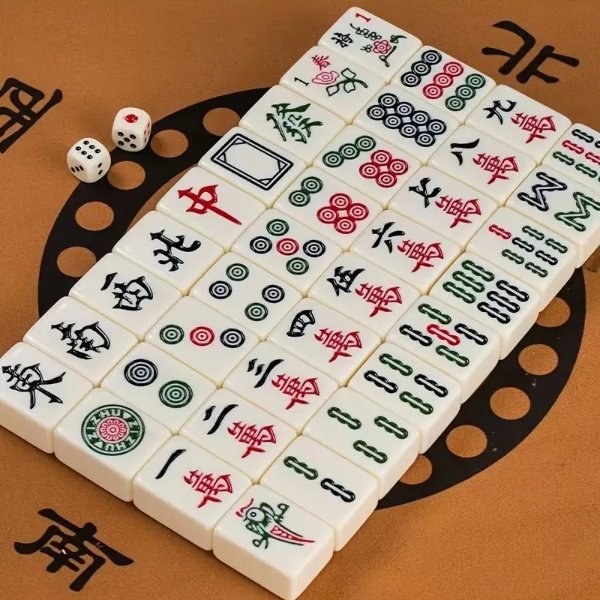144 Sheets Of Family Party Tabletop Mahjong Game Mini Size | Don't Miss These Great Deals | Temu