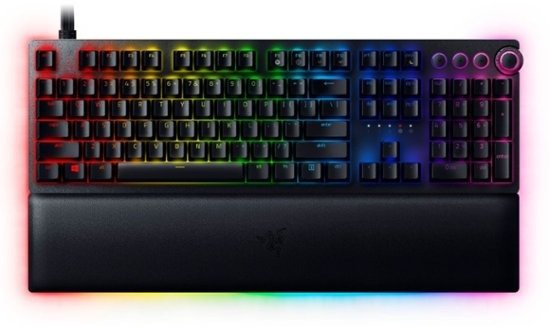 - Huntsman V2 Analog Full Size Wired Opto-Mechanical Gaming Keyboard with RGB Chroma Backlighting - Black