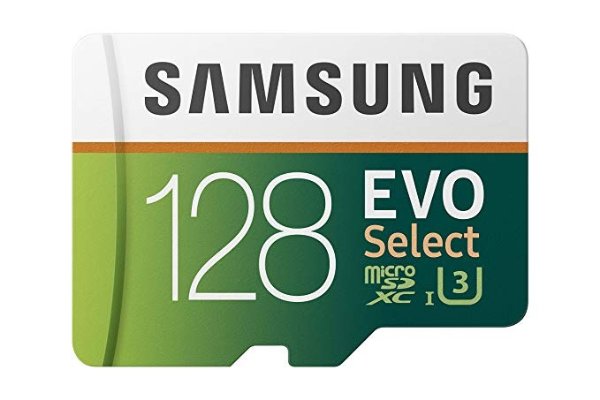 128GB 100MB/s (U3) MicroSDXC Evo Select Memory Card with Adapter (MB-ME128GA/AM)