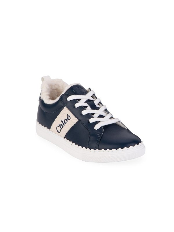Girl's Leather Sneakers