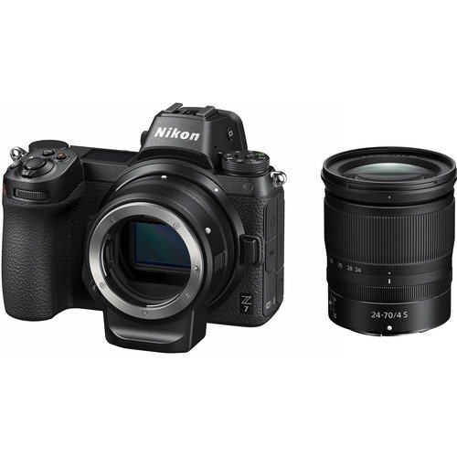 Z7 Mirrorless Digital Camera with 24-70mm Lens and FTZ Adapter Kit