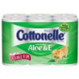 Kleenex Cottonelle Aloe & E Double Toilet Paper, 260-Sheet Double Rolls, 12-Count Packs (Pack of 4)