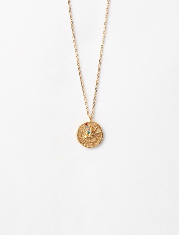119NOISEAU Necklace with medallion "Mon oiseau"