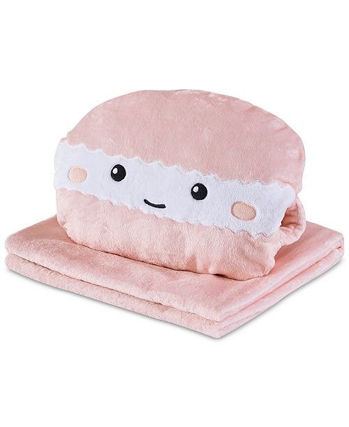 Minette 3-in-1 Hand-Warmer Pillow & Throw, Created for Macy's