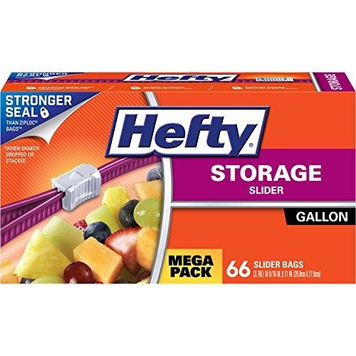 Slider Storage Bags - Gallon Size, 66 Count