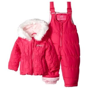 Weatherproof Baby-Girls Infant Snowsuit and Star-Quilted Coat
