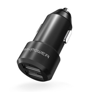 RAVPower USB Car Charger RAVPower 24W 4.8A Metal Dual Car Adapter