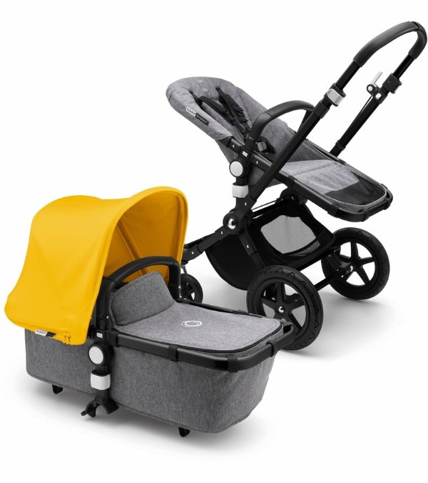 Cameleon 3 Plus Complete Stroller - Black/Grey Melange/Sunrise Yellow