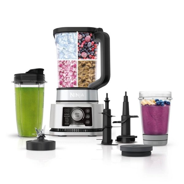 Foodi Power Blender &#38; Processor System with Smoothie Bowl Maker and Nutrient Extractor + 4in1 Blender + Preset