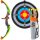 Kids 24in Light-Up Archery Toy Play Set w/ Bow, 3 Arrows, Quiver, Target
