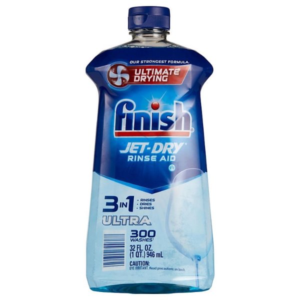 Jet-Dry Ultra Rinse Aid, Dishwasher Rinse & Drying Agent (32 fl. oz.) - Sam's Club