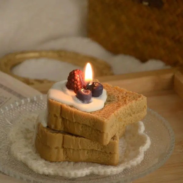 吐司蛋糕造型香薰蜡烛
