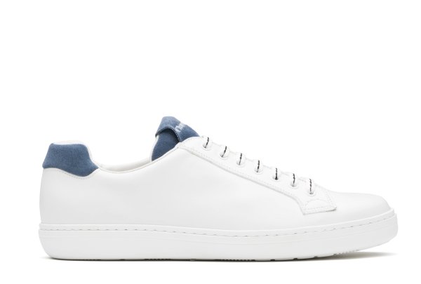 Boland plus 2 Calf and Leather Suede Classic Sneaker White