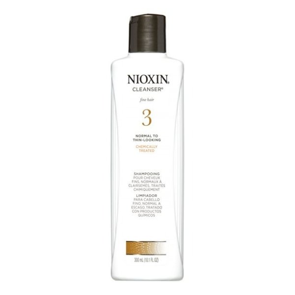 Nioxin System 3 Cleanser Shampoo 10.1 oz for Colored Light Thinning Hair