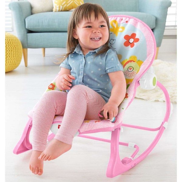 Infant-to-Toddler Rocker Sleeper, Pink Bunny Pattern
