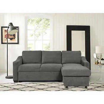 Aria Fabric Sleeper Sofa with Chaise