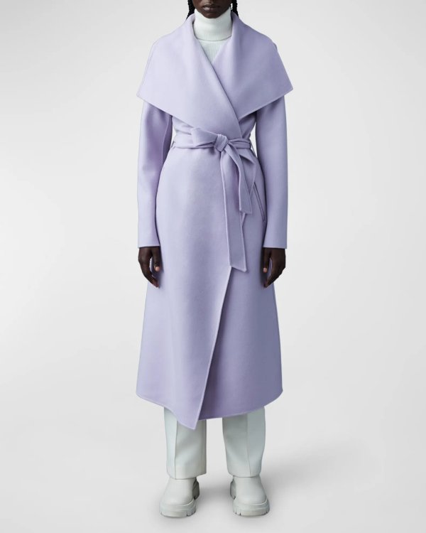 Mai Wool Belted Wrap Coat