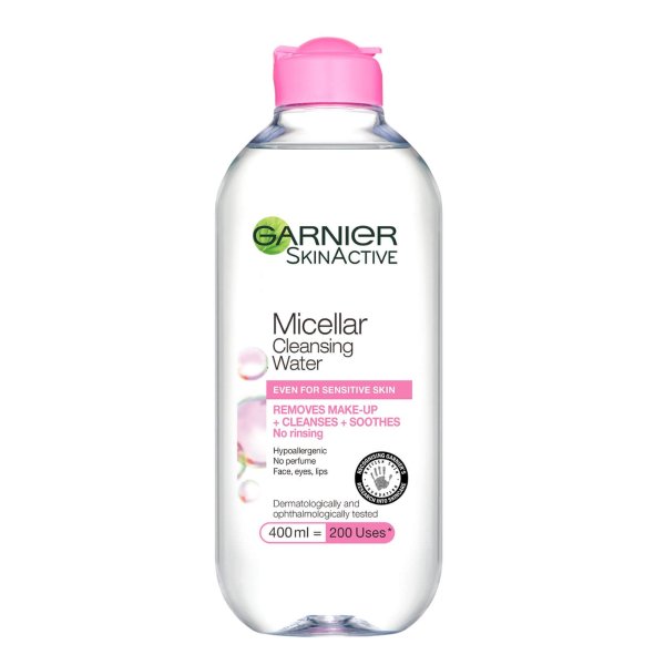 Micellar Water Facial Cleanser and Makeup Remover for Sensitive Skin 400ml