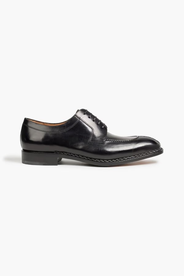 Firenze glossed-leather Oxford shoes