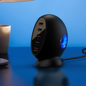 USB 5-Port Desktop Charging Station with Quick Charge 3.0