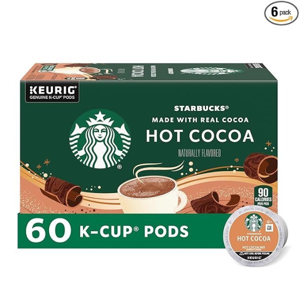 Classic Hot Cocoa K-Cup for Keurig Brewers, 6 Boxes of 10 (60 Total K-Cup pods)